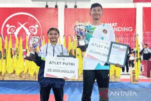 Arya Danu Susilo taekwondoin putra terbaik PON 2024