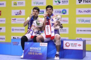 Aryono Miranat Ingatkan Leo/Bagas untuk Tak Cepat Puas setelah Juara Korea Open 2024