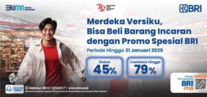 Banyak Diskon Makanan dan Belanja, Ini Promo 17-an BRI