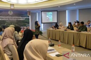 BRGM fasilitasi pemasaran 40 produk gambut ke gerai oleh-oleh di Riau