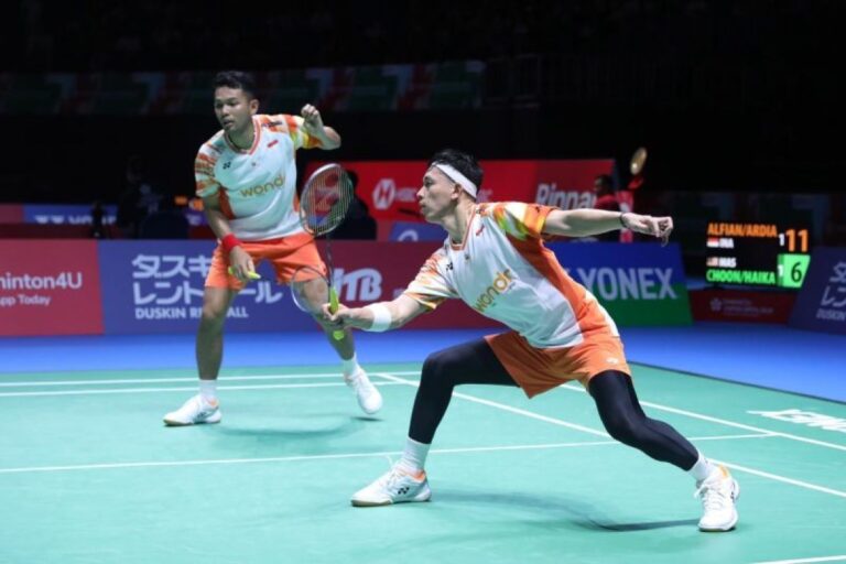 Fajar/Rian kecewa terhenti pada perempat final Japan Open 2024