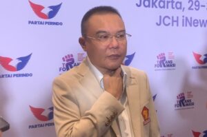 Hadiri Penutupan Mukernas Perindo, Dasco Bicara Bersama-sama Membangun Bangsa