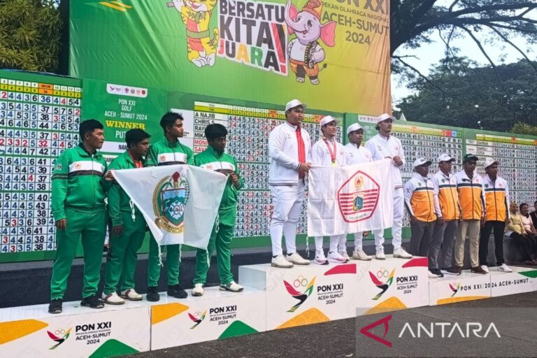 Jakarta sabet dua medali emas golf nomor beregu pada PON 2024