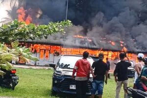 Kantor KPU Labuhanbatu Utara Terbakar, Seluruh Berkas Ludes