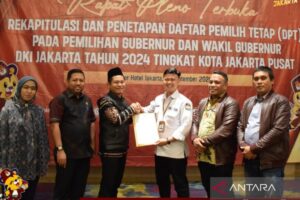 KPU Jakpus tetapkan DPT Pilkada DKI 2024 sebanyak 813.721 pemilih