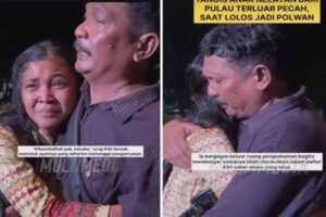 Momen Haru Anak Nelayan Pulau Terpencil Lolos Jadi Polwan, Tangis Pecah saat Peluk sang Ayah