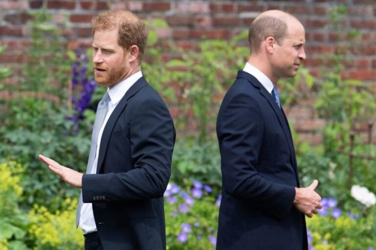 Pangeran William dan Harry Bertemu di Pemakaman Paman Tanpa Bicara