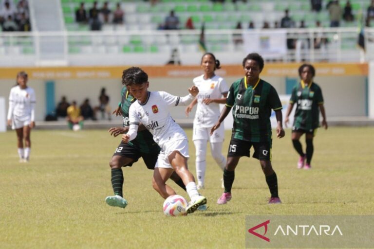 Papua Pegunungan ke semifinal sepak bola putri PON 2024