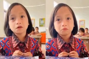 Pilu! Siswi SD Curhat ke Guru Kangen Diantar Ibu ke Sekolah hingga Menangis