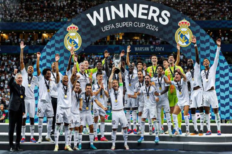 Real Madrid Juara Piala Super Eropa 2024 dan Debut Manis Kylian Mbappe