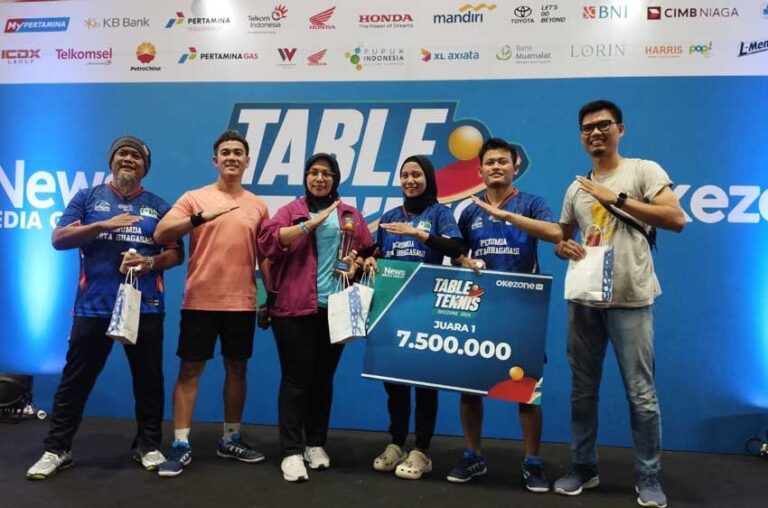 Selamat! Ini Daftar Lengkap Juara Table Tennis Okezone 2024