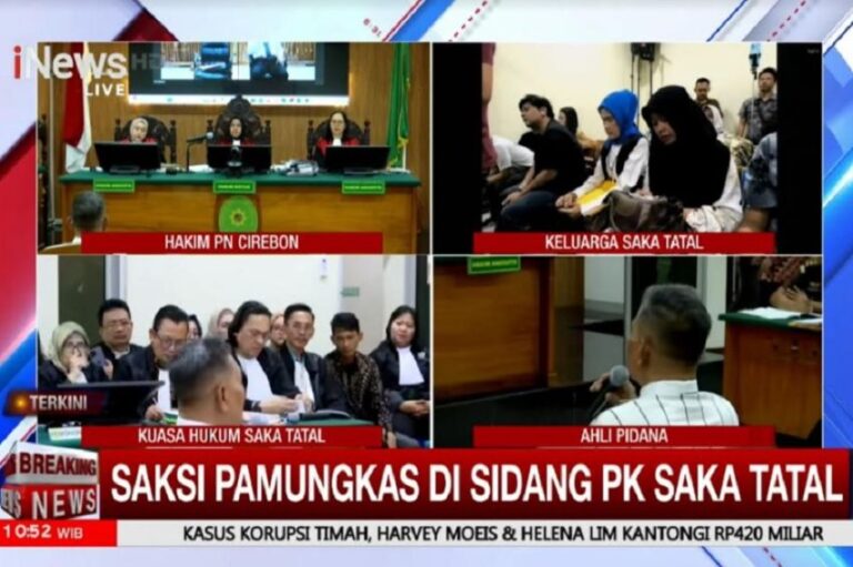 Sidang PK Saka Tatal, Ahli Pidana Sebut Novum Baru hingga Kekeliruan Putusan Hakim