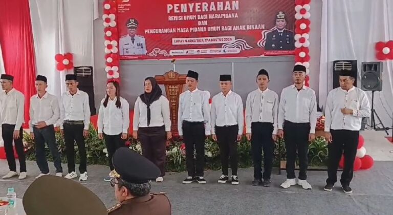 Terima Remisi Kemerdekaan, 95 Narapidana di Lampung Langsung Bebas