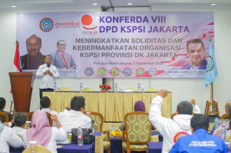 Terpilih Kembali Jadi Ketua KSPSI Jakarta, William Yani Tingkatkan Kompetensi Bidang Teknologi