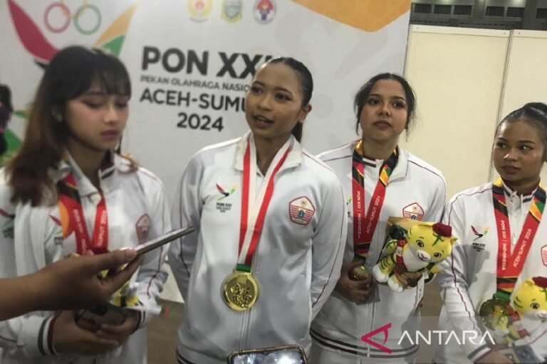 Tim senam artistik beregu putri DKI Jakarta sabet emas di PON 2024