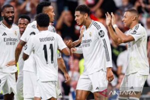 Trio Vinicius, Rodrygo, Mbappe cetak gol, Madrid menang atas Espanyol