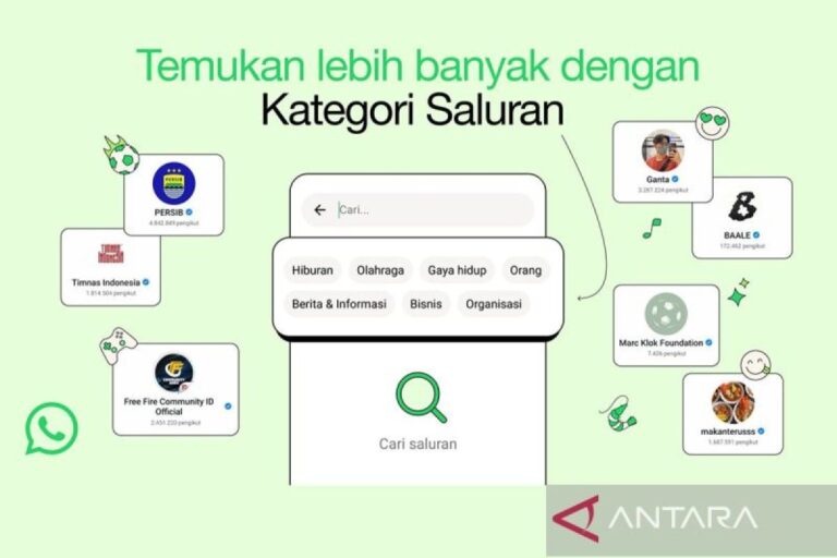 WhatsApp sediakan Kategori Saluran untuk memudahkan pengguna