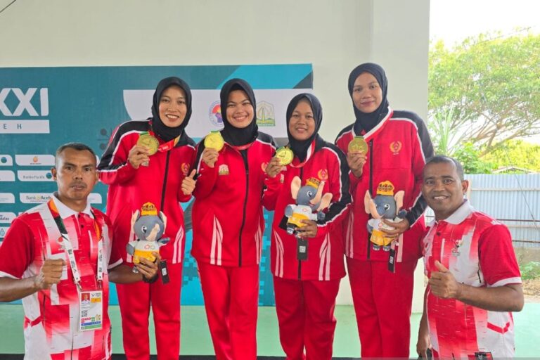 Aceh keluar sebagai juara umum pertama PON pada cabang petanque