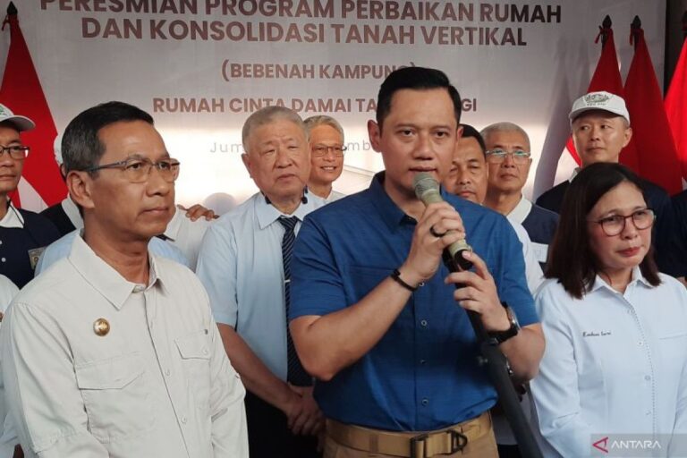 AHY siap lanjutkan konsolidasi tanah vertikal setelah di Tanah Tinggi