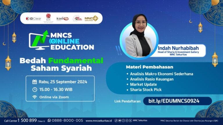 Ayo Daftar, Cari Ilmu Gratis di Webinar Bedah Fundamental Saham Syariah