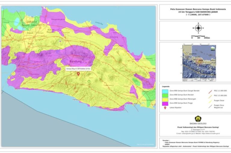 Badan Geologi Beberkan Analisis Gempa Merusak M5,0 di Kabupaten Bandung