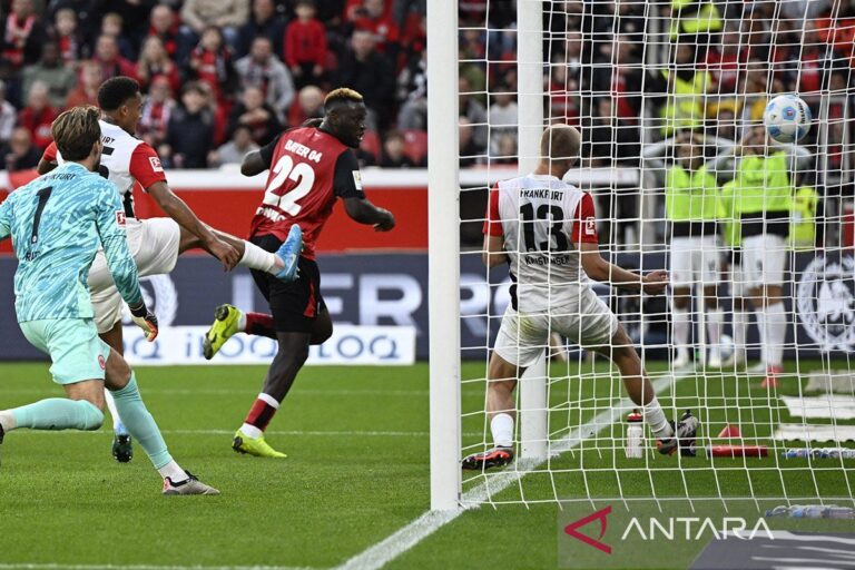 Boniface bawa Leverkusen raih poin penuh usai taklukkan Frankfurt, 2-1