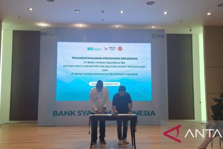 BSI-PB PON Wilayah Aceh tanda tangani kerja sama sponsorship 