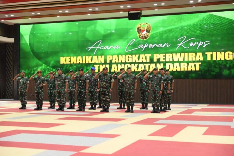 Daftar Lengkap Kolonel TNI AD Naik Pangkat Menjadi Brigjen