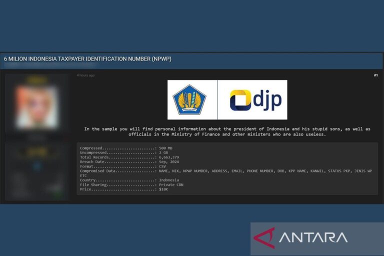 DJP bantah adanya kebocoran data NPWP