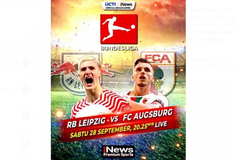 Duel Seru RB Leipzig vs FC Augsburg di Bundesliga, Live iNews Besok Malam Pukul 20.30 WIB