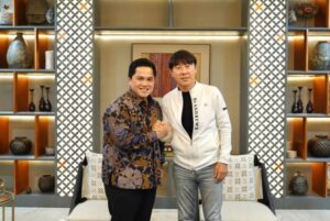 Erick Thohir Umumkan Perpanjangan Kontrak Shin Tae-yong Latih Timnas Indonesia