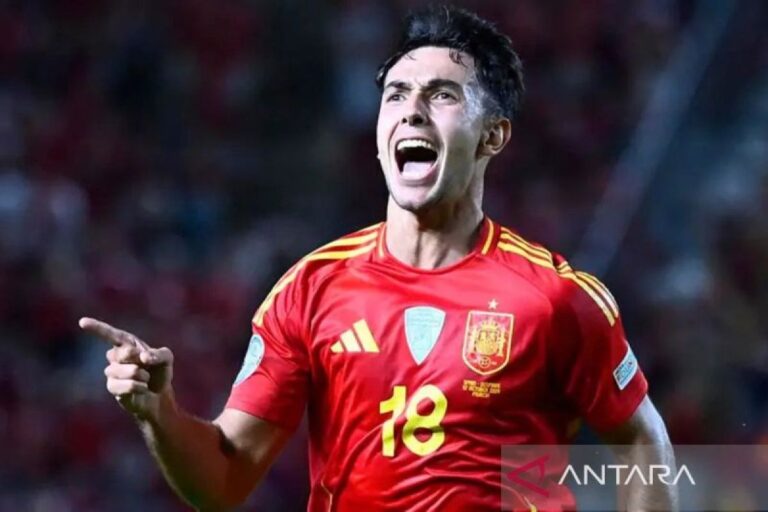 Gol Martin Zubimendi menangkan Spanyol atas Denmark