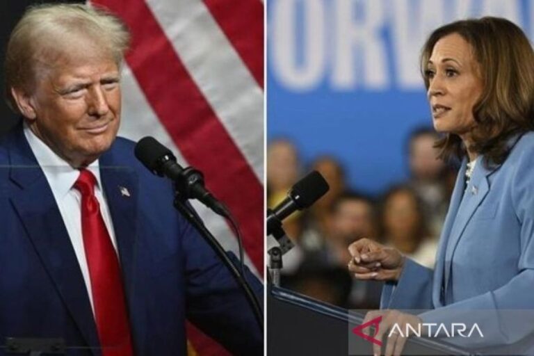 Harris dan Trump bersaing ketat di negara-negara bagian penentu