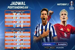 Jadwal Streaming Liga Europa Matchday 2 di RCTI+ SuperApp