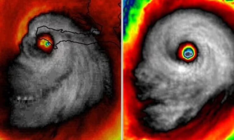 Kamera Satelit Deteksi Badai seperti Tengkorak Manusia Mengintai AS