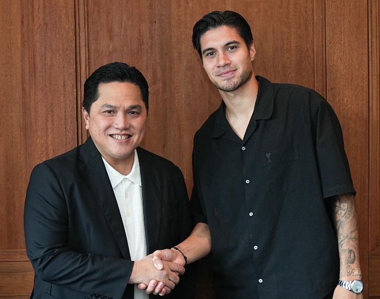 Kevin Diks Salaman dengan Erick Thohir: Selamat Bergabung di Timnas Indonesia