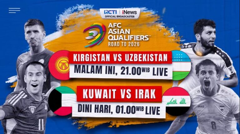 Kirgistan vs Uzbekistan di Kualifikasi Piala Dunia 2026, Saksikan Live di iNews Pukul 21.00 WIB