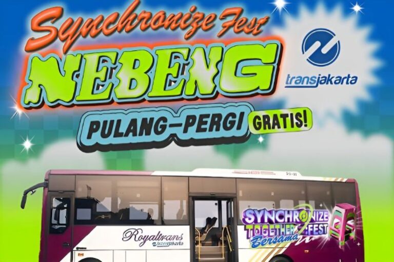 Penonton Synchronize Fest bisa menebeng Transjakarta selama festival