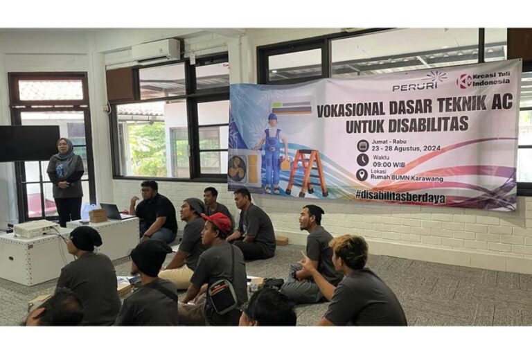 Peruri Dukung Ekonomi Inklusif lewat Pelatihan Vokasional Bagi Penyandang Disabilitas