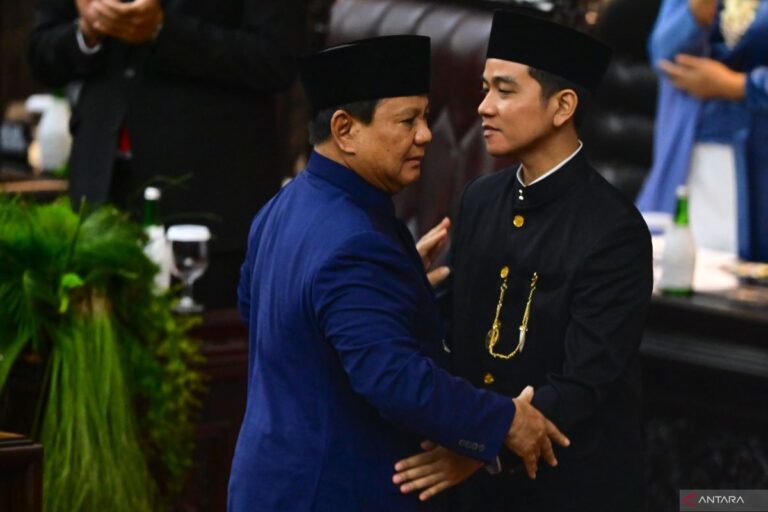 Prabowo tunjukkan emosi kesenangan pada saat pelantikan