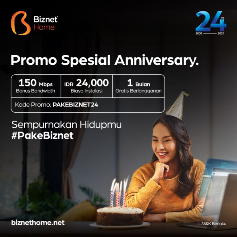 Rayakan Hari Jadi ke-24, Biznet Terus Bangun Infrastruktur Digital Masa Depan