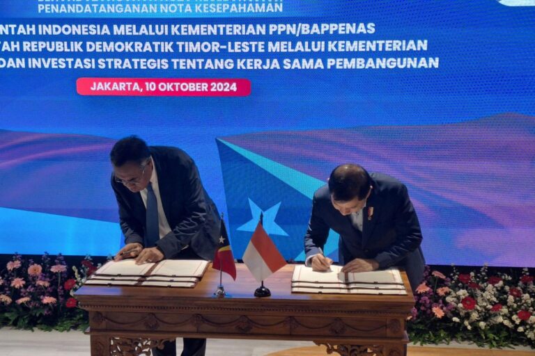 RI-Timor Leste jalin kerja sama di bidang perencanaan strategis