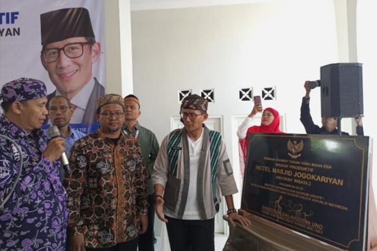 Sandiaga Uno Resmikan Hotel Masjid Jogokaryan di Kaliurang, Dorong Peningkatan Ekonomi Umat