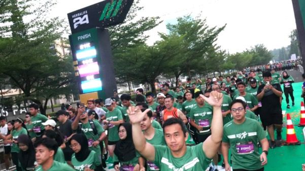 Sebanyak 4 Ribu Peserta Meriahkan Lomba Lari Maraton di ICE BSD Tangerang