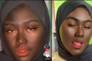 Viral! Seorang Wanita Panen Hujatan Gegara Bikin Konten Pakai Filter Wajah Gosong, Dinilai Rasis