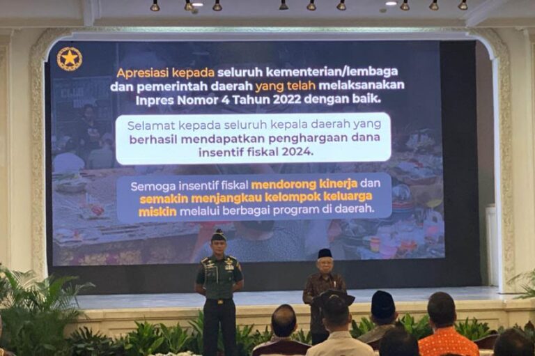 Wapres Pamitan saat Rakornas Percepatan Penghapusan Kemiskinan Ekstrem: Terima Kasih atas Kerja Samanya